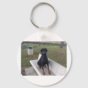 doberman pincher sit.png sleutelhanger