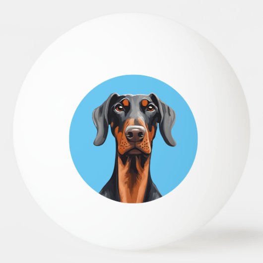 Doberman Pingpongballen (Voorkant)
