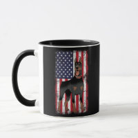 Doberman Pinscher American Flag Canine Whisperer