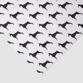 Doberman Pinscher Basic Hondenras Illustratie Tissuepapier (Detail)