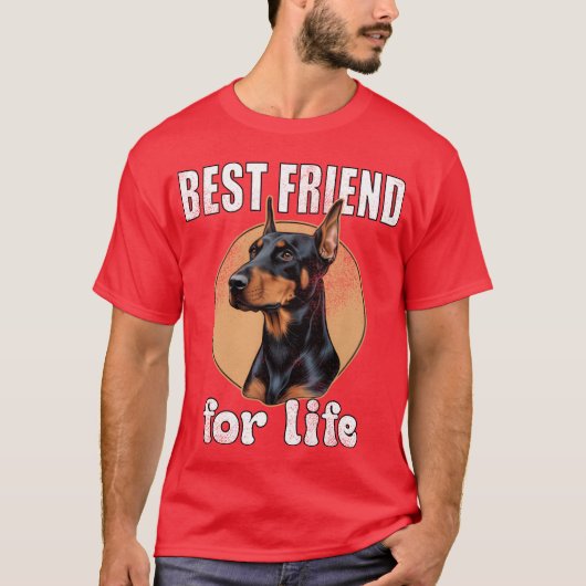 Doberman Pinscher beste vriend T-shirt (Voorkant)