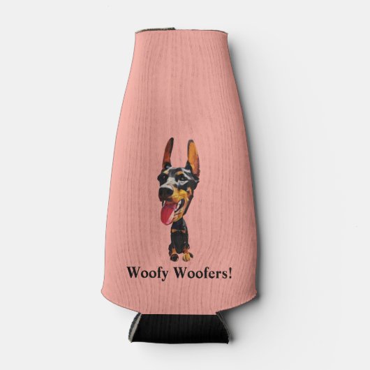 Doberman Pinscher Bottle Glacière (Devant)