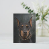 Doberman Pinscher Briefkaart (Staand voorkant)