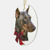 Doberman Pinscher Cadeaux de Noël Ornement (Gauche)
