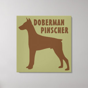 Doberman Pinscher Canvas Afdruk