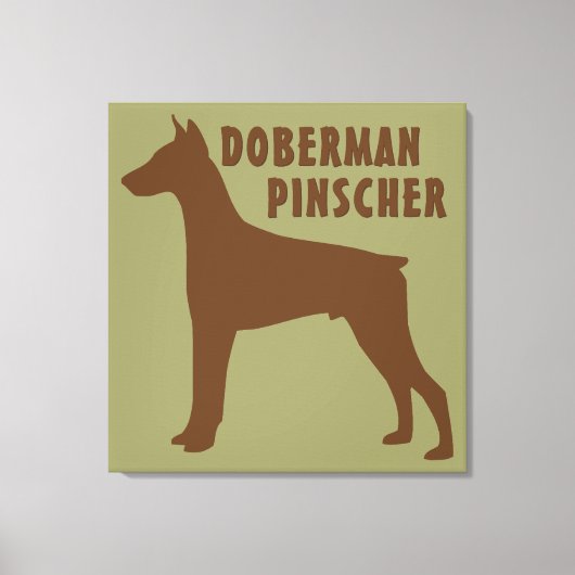 Doberman Pinscher Canvas Afdruk (Voorkant)