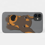 doberman pinscher Cartoon iPhone / coque ipad (Dos (Horizontal))