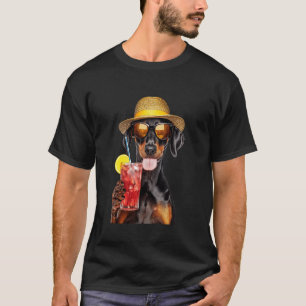 Doberman Pinscher-cocktail T-shirt