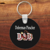 doberman pinscher dad Sleutelhanger (Voorkant)