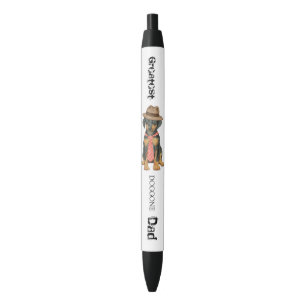 Doberman Pinscher Dad Zwarte Inkt Pen