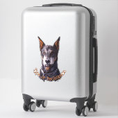 Doberman Pinscher Decal Dog Art Sticker (Koffer)