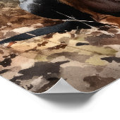 Doberman Pinscher Dog Art Imprimer Poster (Coin)