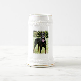 Doberman Pinscher Dog Beer Stein Bierpul