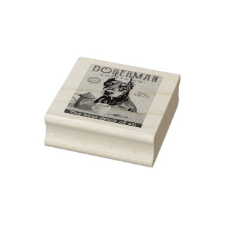 Doberman Pinscher Dog Coffee Rubberstempel
