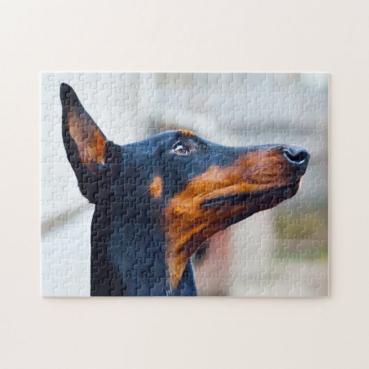 Doberman Pinscher Dog. Legpuzzel (Horizontaal)