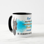 Doberman Pinscher Dog Loyal Friend Mok (Voorkant links)