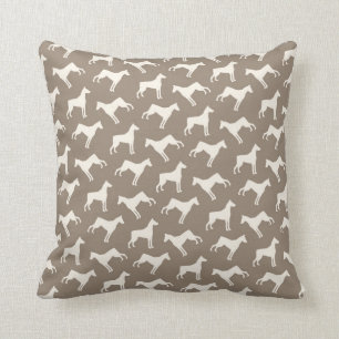 Doberman Pinscher Dog Pattern Tan and Cream Kussen