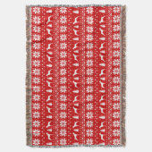 Doberman Pinscher Dog Silhouettes Dobe Kerstmis Deken (Voorkant Verticaal)