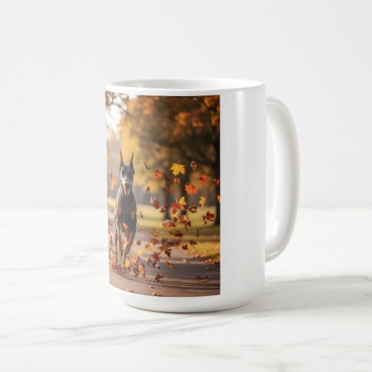 Doberman Pinscher Elegant Coffee Mok (Voorkant rechts)