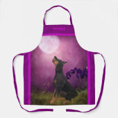 Doberman Pinscher Fantasy Moon gepersonaliseerd Schort (Voorkant)