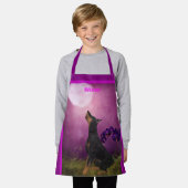 Doberman Pinscher Fantasy Moon gepersonaliseerd Schort (Gedragen)