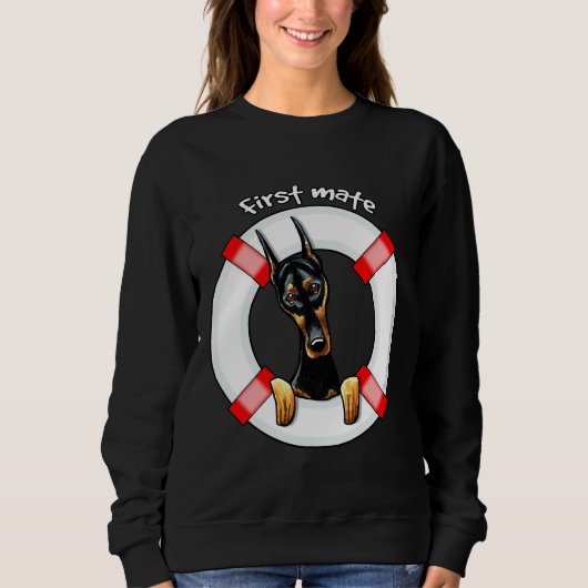 Doberman Pinscher First Mate Trui (Voorkant)