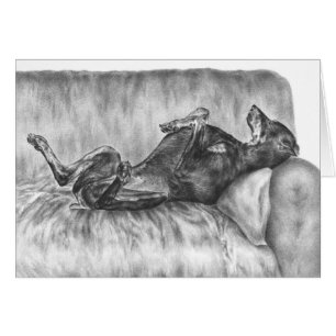 Doberman Pinscher Garde Chien Dessin de Kelli Swan