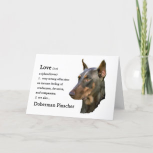 Doberman Pinscher Gifts Kaart
