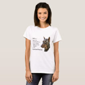 Doberman Pinscher Gifts T-shirt (Voorkant volledig)