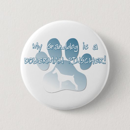Doberman Pinscher Granddog Button (Voorkant)