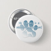 Doberman Pinscher Granddog Button (Voorkant /achterkant)