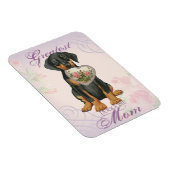 Doberman Pinscher Heart Mam Magneet (Rechterzijde)