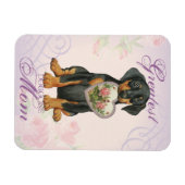 Doberman Pinscher Heart Mam Magneet (Horizontaal)