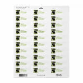 Doberman Pinscher Hond Retouradres Label (Full Sheet)