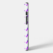 Doberman Pinscher Hond Roze Silhouet Mono Wit Case-Mate iPhone Case (Achterkant / Links)