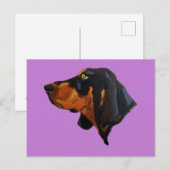 Doberman Pinscher Hond Schilderen Briefkaart (Voorkant / Achterkant)