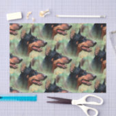 Doberman Pinscher in de Bossen Tissuepapier (Craft)