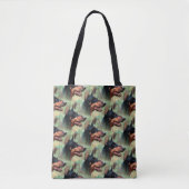 Doberman Pinscher in de Bossen Tote Bag (Voorkant)