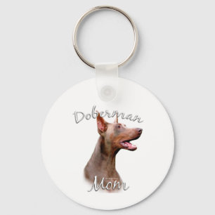 Doberman Pinscher (Isabella) Moeder 2 Sleutelhanger
