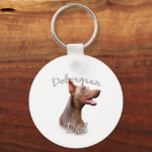 Doberman Pinscher (Isabella) Papa 2 Sleutelhanger (Voorkant)