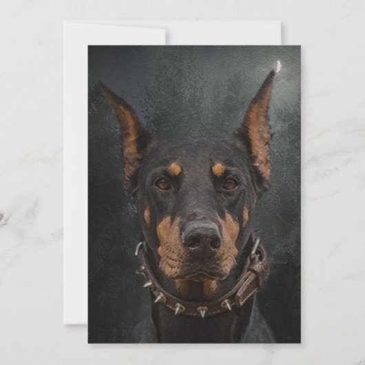 Doberman Pinscher Kaart (Voorkant)