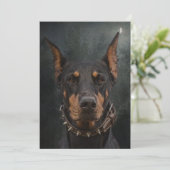 Doberman Pinscher Kaart (Staand voorkant)