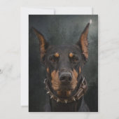 Doberman Pinscher Kaart (Achterkant)