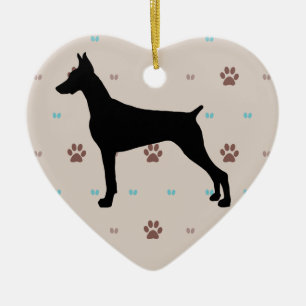Doberman Pinscher Keramisch Ornament