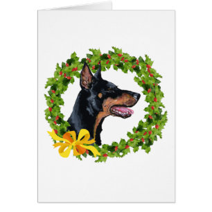Doberman Pinscher Kerstmis