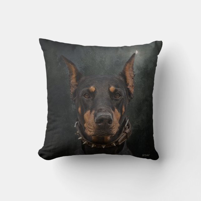 Doberman Pinscher Kussen (Voorkant)