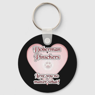 Doberman Pinscher Liefde, Liefde Doberman, Liefde Sleutelhanger