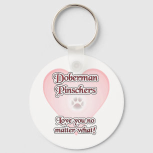 Doberman Pinscher Liefde, Liefde Doberman, Liefde Sleutelhanger