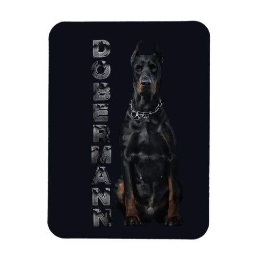 Doberman Pinscher Magneet (Verticaal)