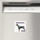 Doberman Pinscher Maman 4 - Aimant (In Situ (Lave-vaisselle))